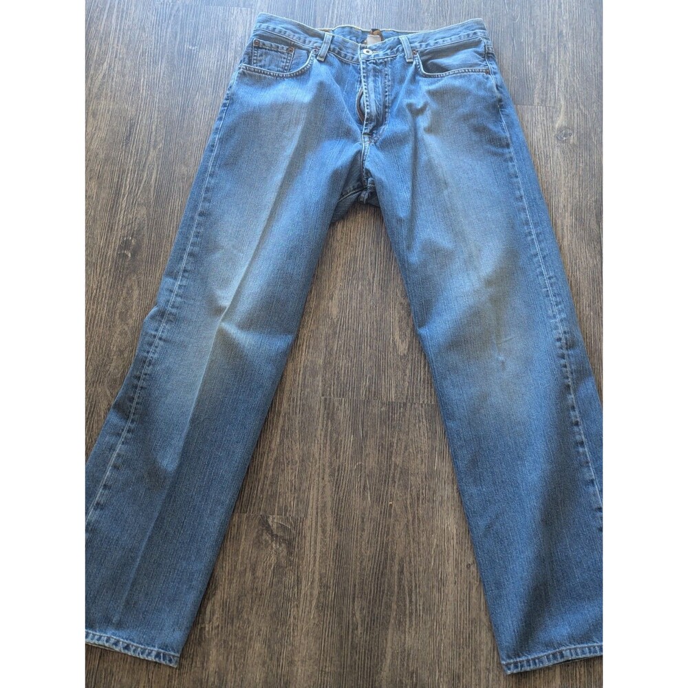 Lucky Brand‎ Jeans Mens 33 181 Relaxed Straight Blue Medium Wash Comfort Relaxed